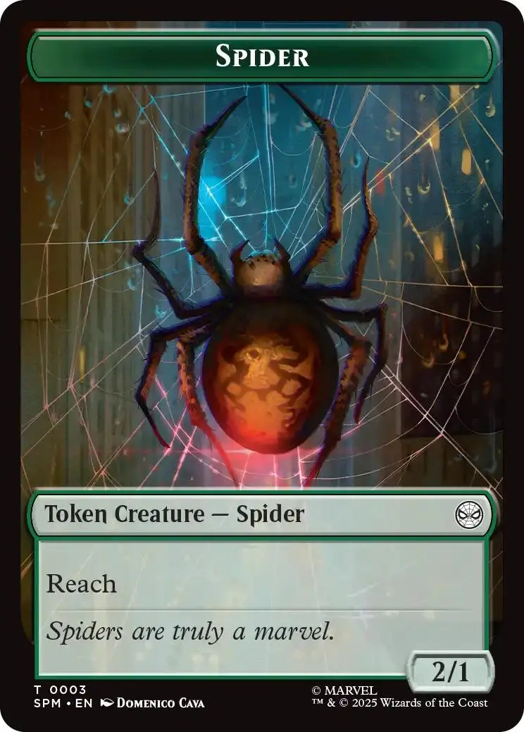 Spider // Treasure Double-Sided Token [Marvel's Spider-Man Tokens] 1