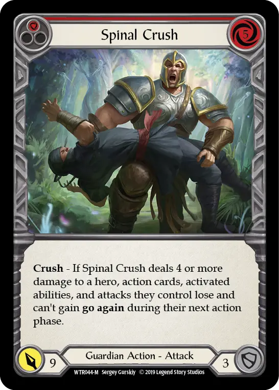 Spinal Crush [Wtr044-M] Alpha Print Rainbow Foil 1