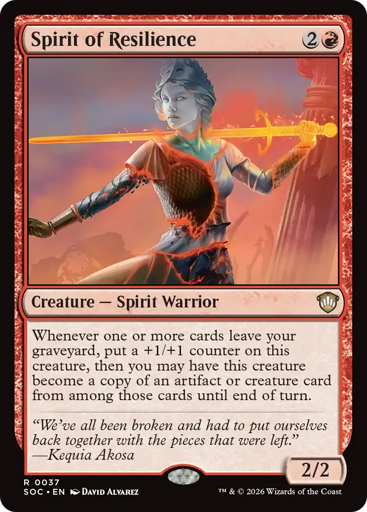 Spirit Of Resilience [Secrets Of Strixhaven Commander] 1
