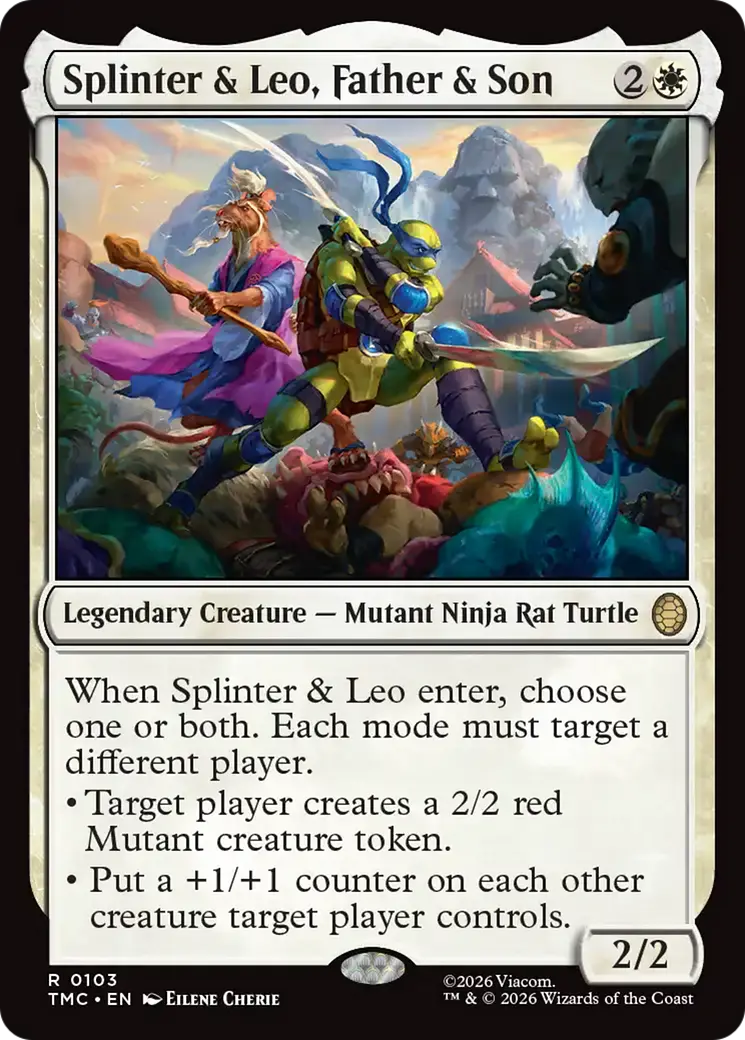 Splinter & Leo, Father & Son [Teenage Mutant Ninja Turtles Commander] 1
