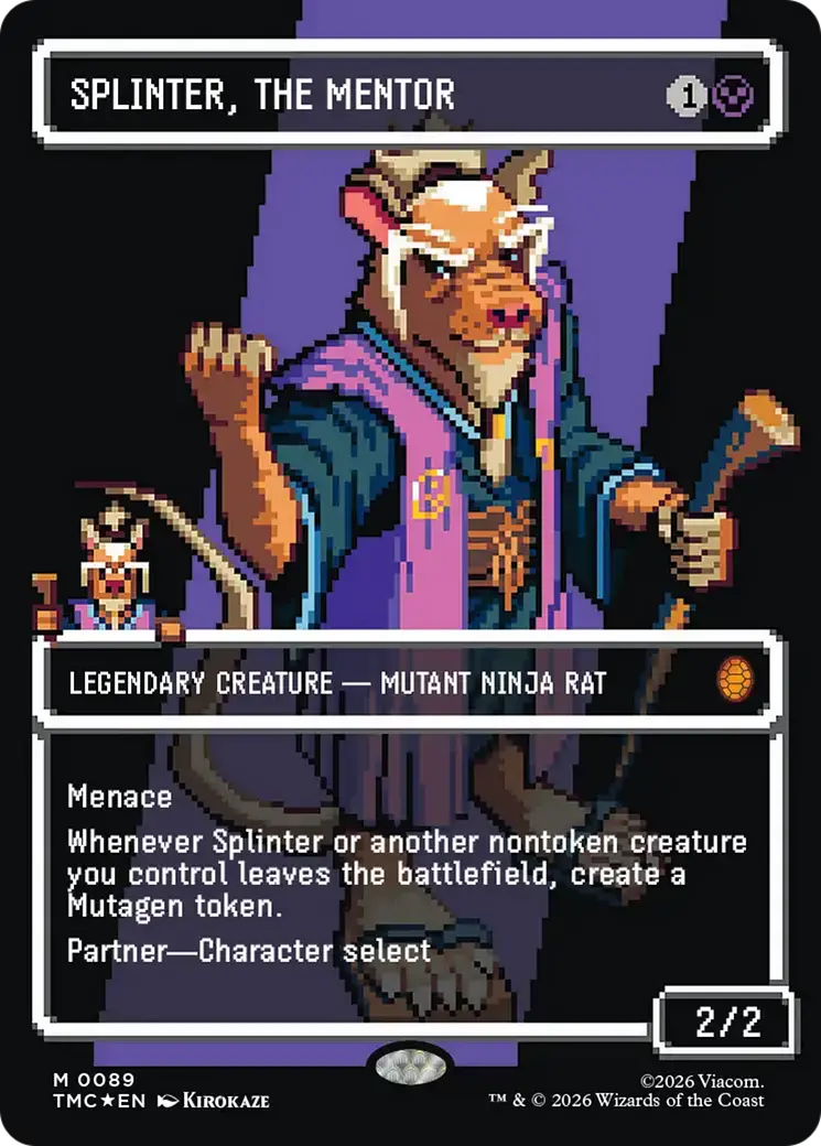 Splinter, The Mentor (0089) (Borderless) [Teenage Mutant Ninja Turtles Commander] 1