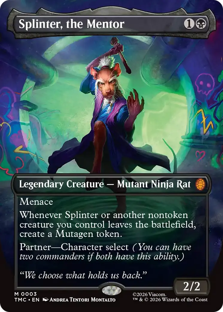 Splinter, The Mentor (Borderless) [Teenage Mutant Ninja Turtles Commander] 1