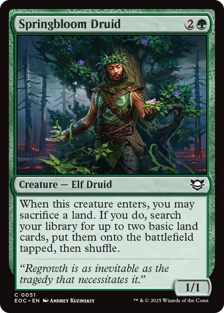 Springbloom Druid [Edge Of Eternities Commander] 1