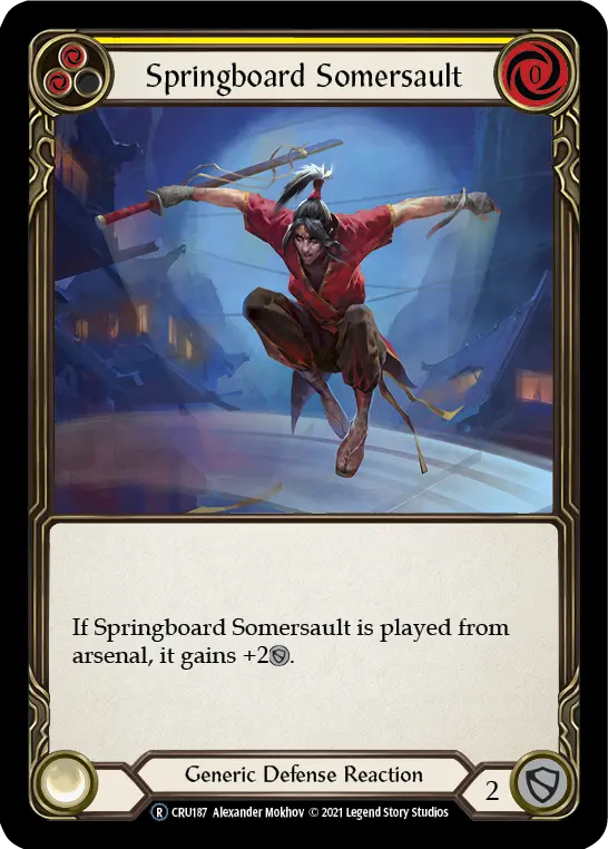 Springboard Somersault (Rainbow Foil) [Cru187-Rf] Unlimited Rainbow Foil 1