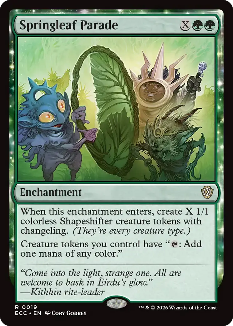 Springleaf Parade [Lorwyn Eclipsed Commander] 1