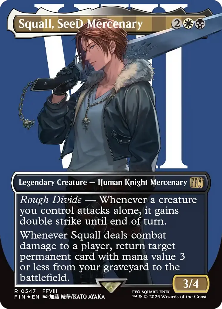 Squall, Seed Mercenary (Borderless) (Surge Foil) [Final Fantasy] 1