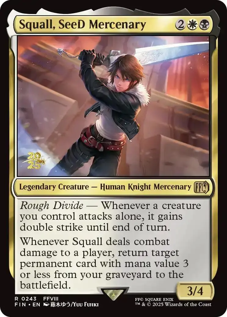Squall, Seed Mercenary [Final Fantasy Prerelease Promo] 1