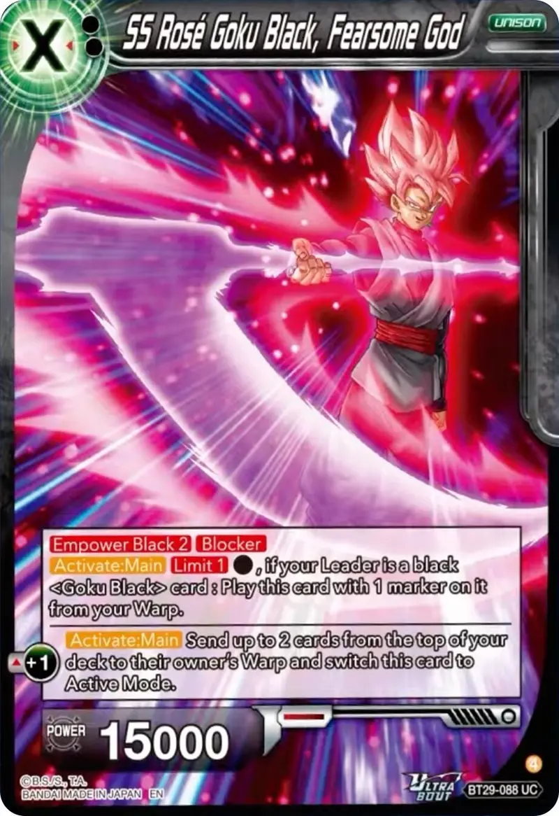 Ss Rose Goku Black, Fearsome God (Bt29-088) [Fearsome Rivals] 1