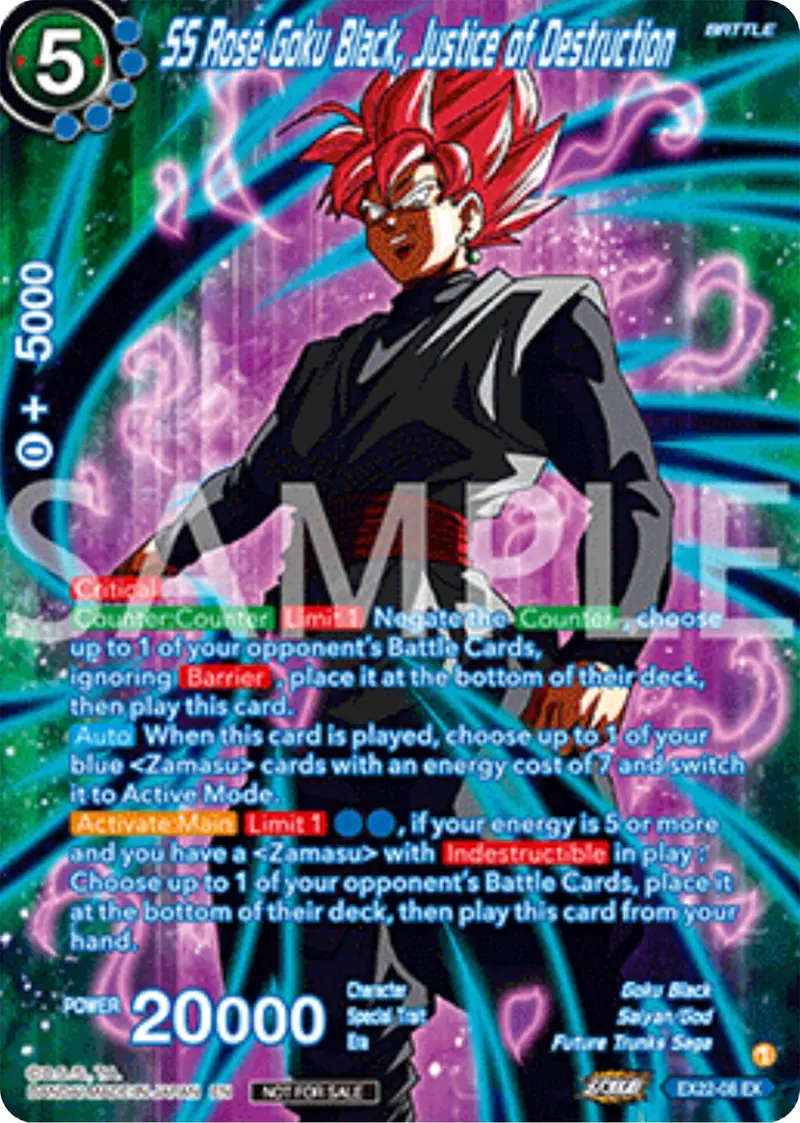 Ss Rose Goku Black, Justice Of Destruction (Premium Alt-Art Set 2025 Vol.2) (Ex22-08) [Promotion Cards] 1