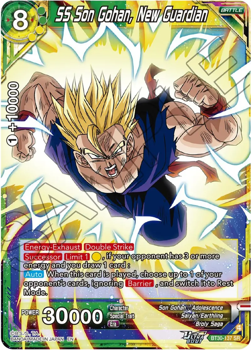 Ss Son Gohan, New Guardian (Bt30-137) [Three Glorious Fighters] 1