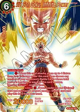 Ss Son Goku, Infinite Power (Spr) (Bt30-003) [Three Glorious Fighters] 1
