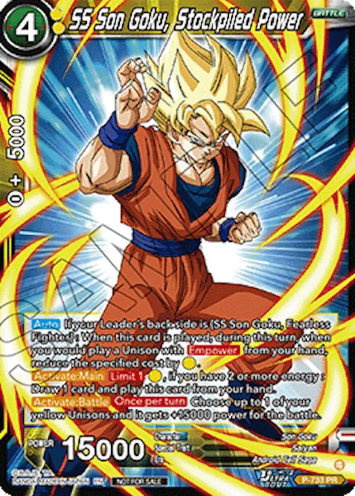 Ss Son Goku, Stockpiled Power (Ultra-Bout Series Tournament Pack Vol.2) (P-733) [Tournament Promotion Cards] 1