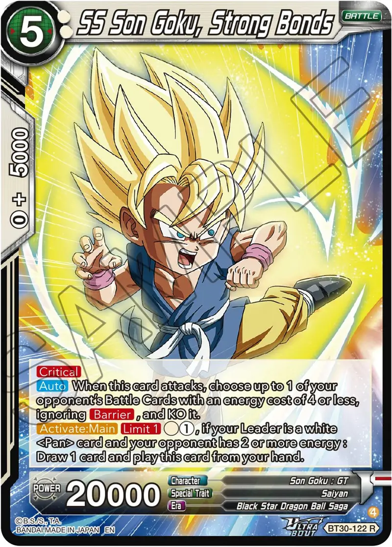 Ss Son Goku, Strong Bonds (Bt30-122) [Three Glorious Fighters] 1