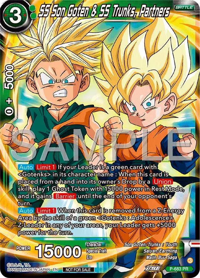Ss Son Goten & Ss Trunks, Partners (Zenkai Series Tournament Pack Vol.12) (P-683) [Tournament Promotion Cards] 1