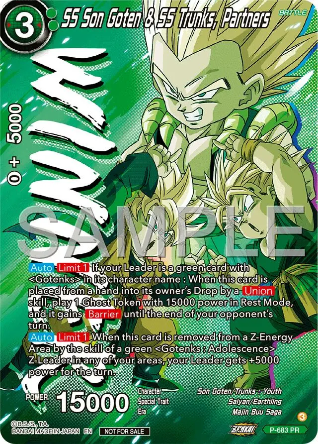 Ss Son Goten & Ss Trunks, Partners (Zenkai Series Tournament Pack Vol.12) (Winner) (P-683) [Tournament Promotion Cards] 1