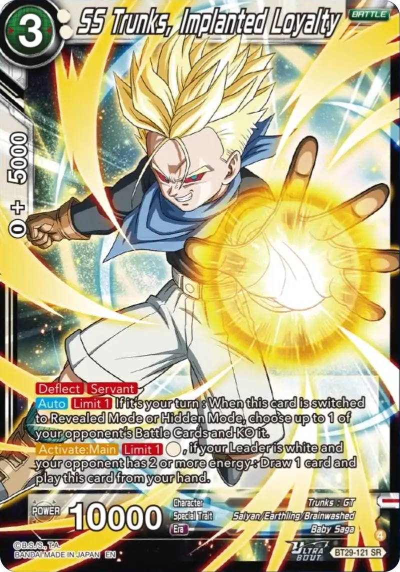 Ss Trunks, Implanted Loyalty (Bt29-121) [Fearsome Rivals] 1