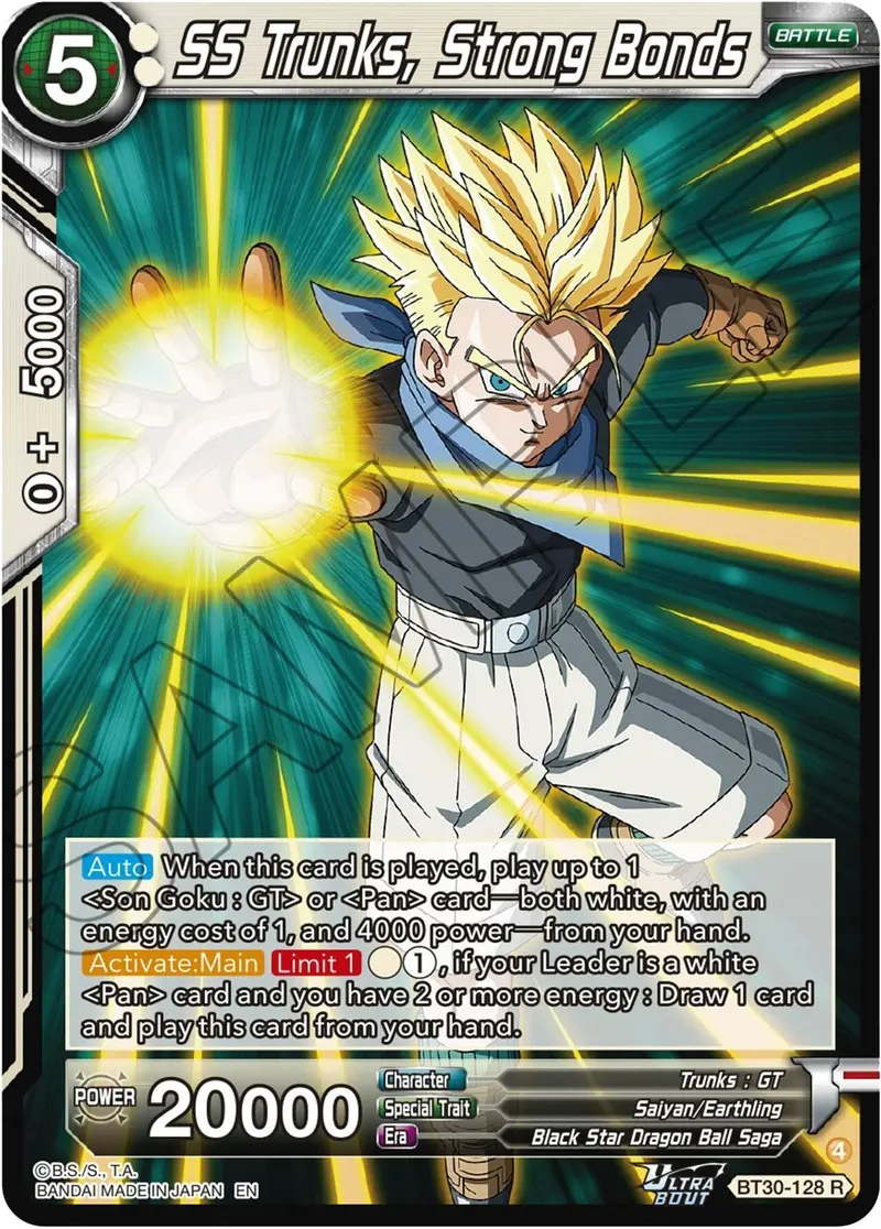 Ss Trunks, Strong Bonds (Bt30-128) [Three Glorious Fighters] 1