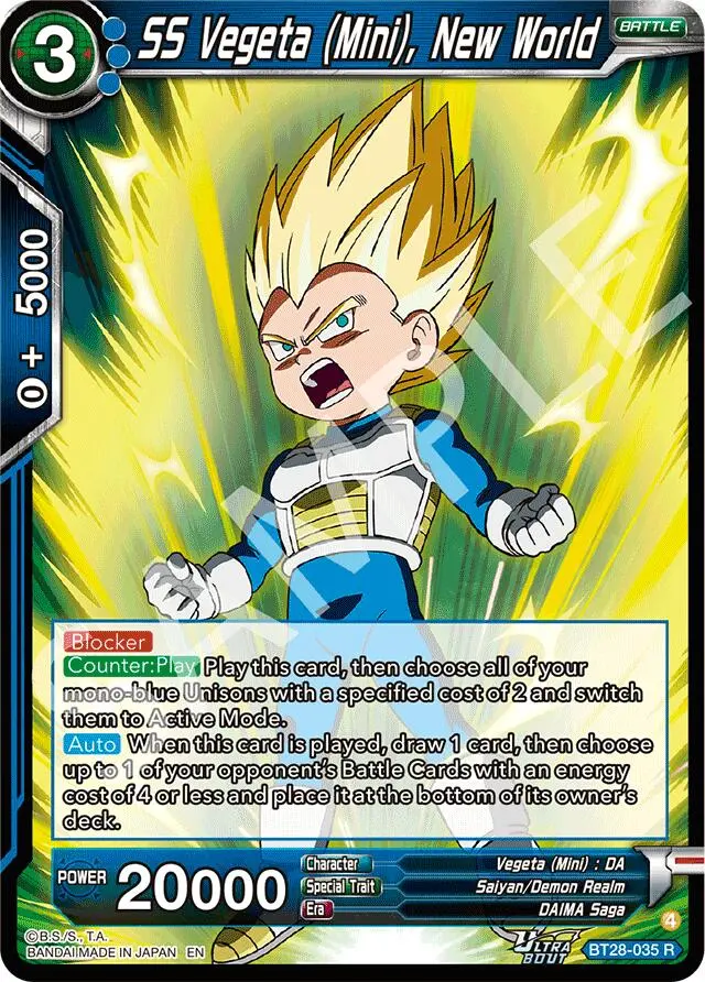 Ss Vegeta (Mini), New World (Bt28-035) [Prismatic Clash] 1