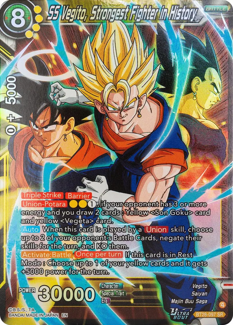 Ss Vegito, Strongest Fighter In History (Bt28-097) [Prismatic Clash] 1