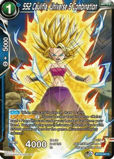 Ss2 Caulifla, Universe 6 Combination [Bt15-041] 1