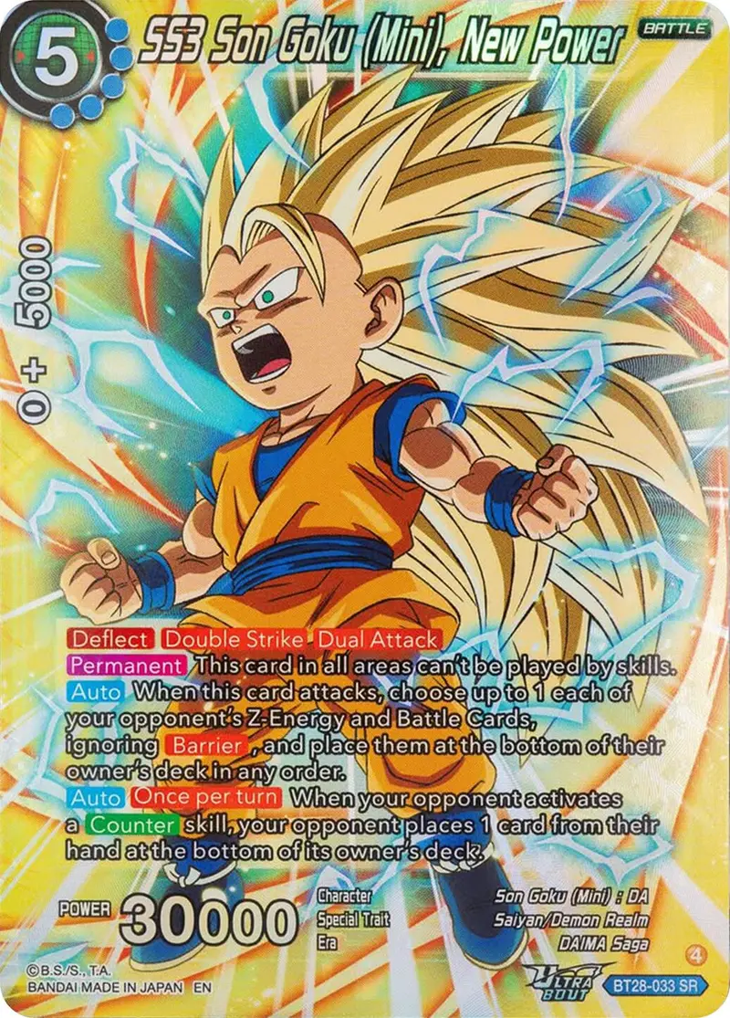 Ss3 Son Goku (Mini), New Power (Bt28-033) [Prismatic Clash] 1