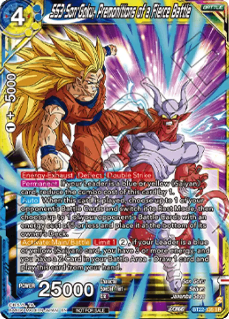 Ss3 Son Goku, Premonitions Of A Fierce Battle (Championship 2025 Finals Pack) (Bt22-135) [Tournament Promotion Cards] 1