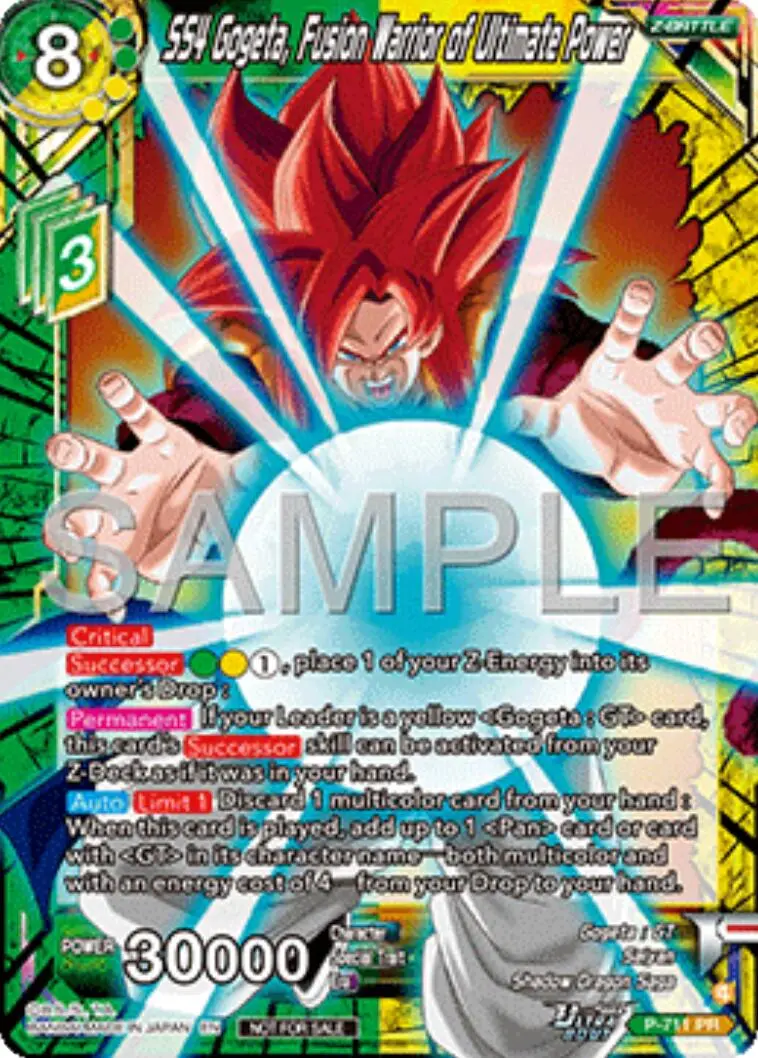 Ss4 Gogeta, Fusion Warrior Of Ultimate Power (Ultra-Bout Series Tournament Pack Vol.13) (P-711) [Tournament Promotion Cards] 1