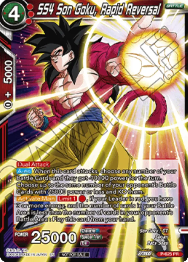 Ss4 Son Goku, Rapid Reversal (Championship 2025 Finals Pack) (P-625) [Tournament Promotion Cards] 1