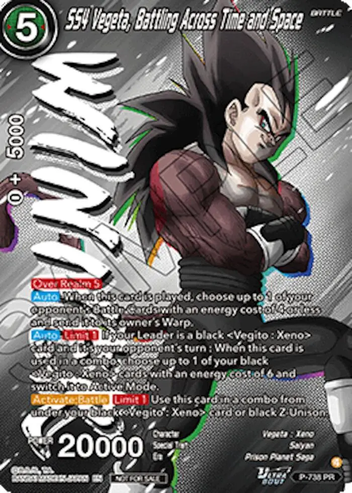 Ss4 Vegeta, Battling Across Time And Space (Ultra-Bout Series Tournament Pack Vol.2) (Winner) (P-738) [Tournament Promotion Cards] 1