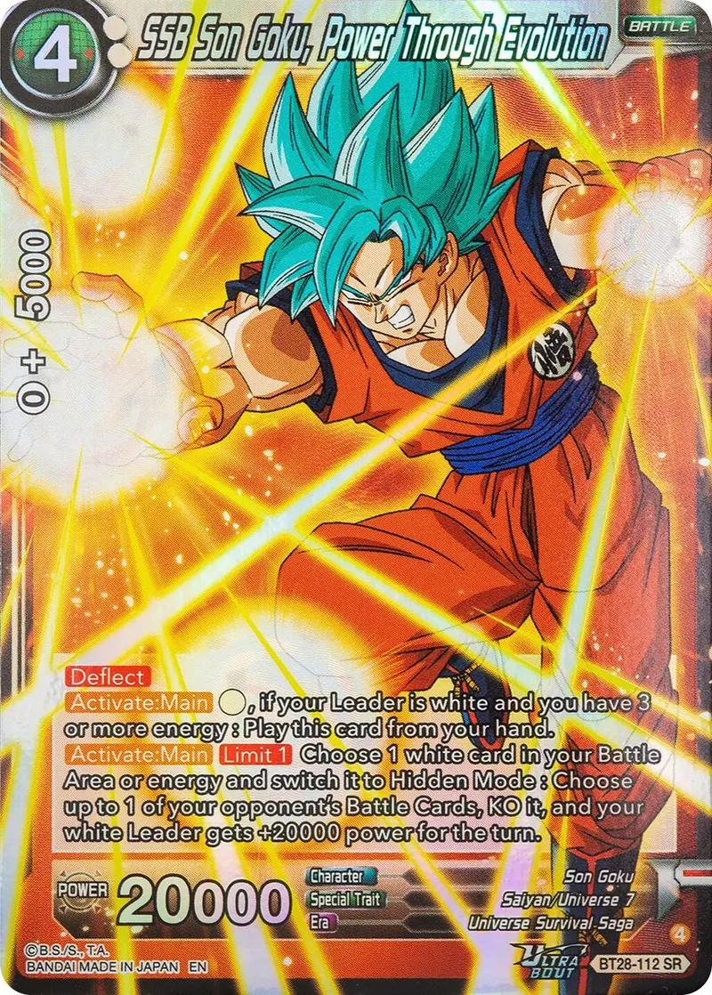 Ssb Son Goku, Power Through Evolution (Bt28-112) [Prismatic Clash] 1