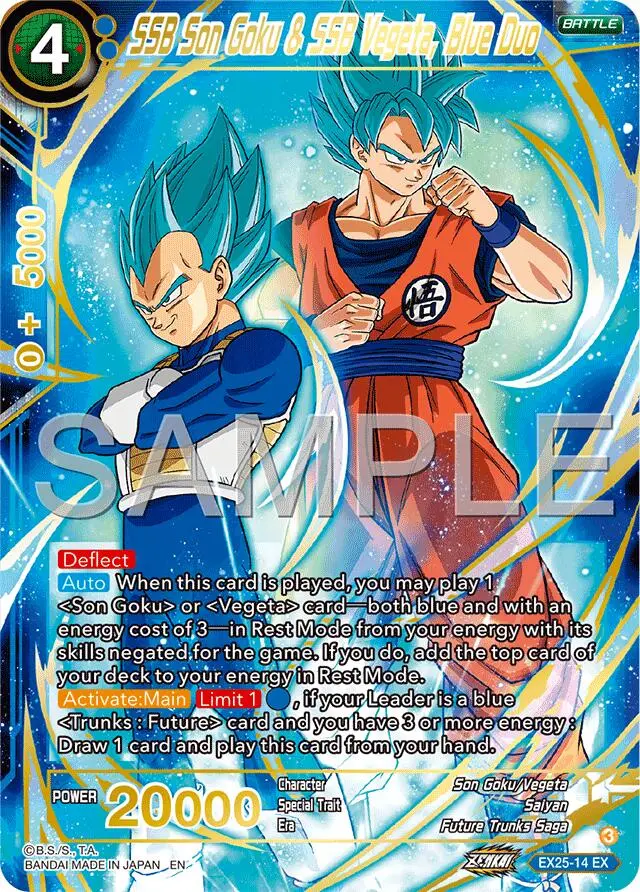 Ssb Son Goku & Ssb Vegeta, Blue Duo (Ex25-14) [Premium Anniversary Box 2025] 1