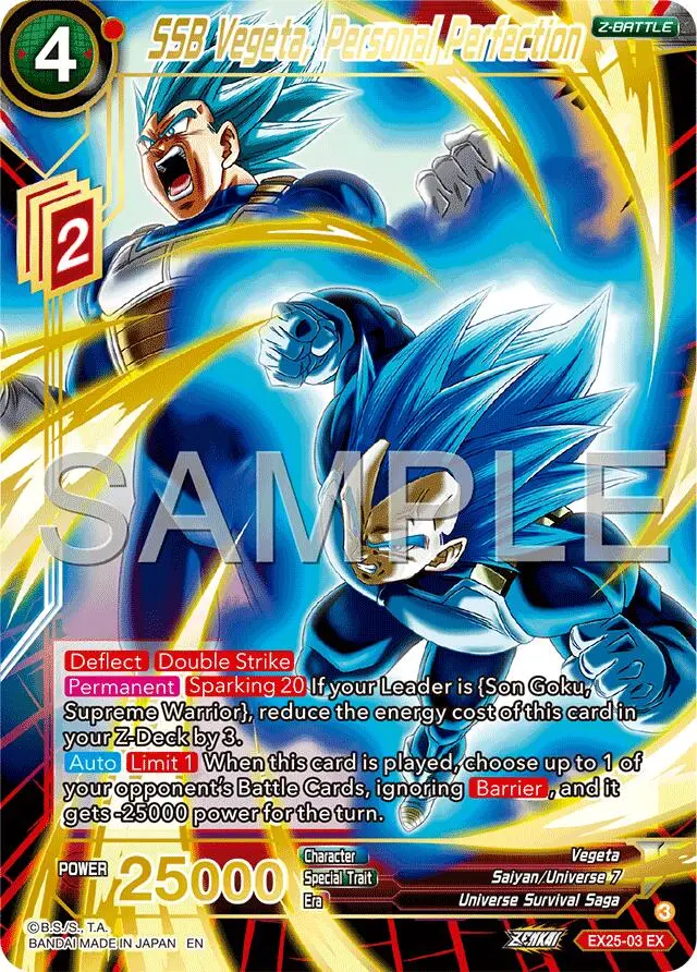 Ssb Vegeta, Personal Perfection (Ex25-03) [Premium Anniversary Box 2025] 1