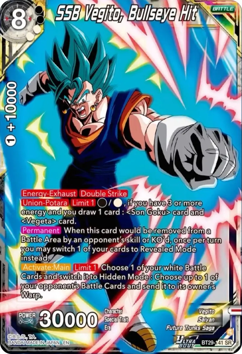 Ssb Vegito, Bullseye Hit (Bt29-141) [Fearsome Rivals] 1