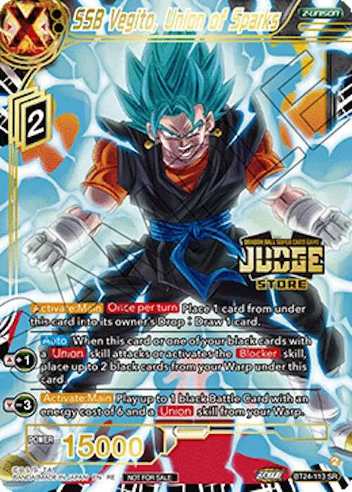 Ssb Vegito, Union Of Sparks (Judge Pack Vol.18) (Store) (Bt24-113) [Judge Promotion Cards] 1