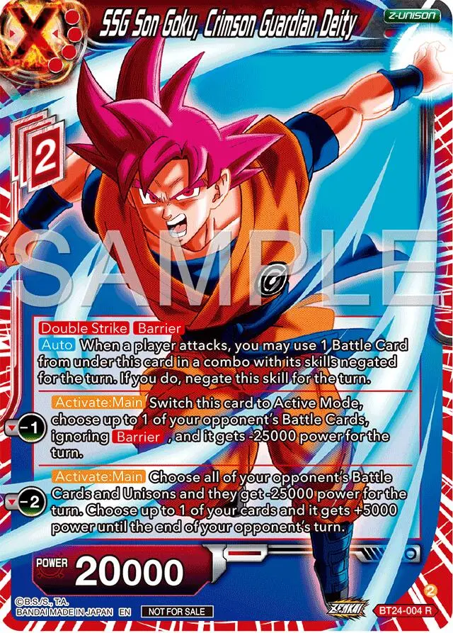 Ssg Son Goku, Crimson Guardian Deity (Championship 2024 Finals Zenkai Pack) (Bt24-004) [Tournament Promotion Cards] 1