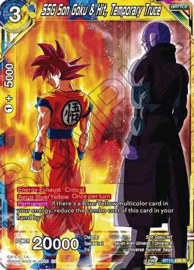 Ssg Son Goku & Hit, Temporary Truce [Bt15-146] 1