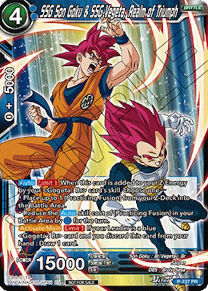 Ssg Son Goku & Ssg Vegeta, Realm Of Triumph (Ultra-Bout Series Tournament Pack Vol.2) (P-727) [Tournament Promotion Cards] 1