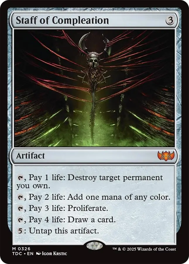 Staff Of Compleation [Tarkir: Dragonstorm Commander] 1