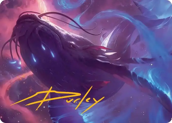 Starbreach Whale Art Card (Gold-Stamped Signature) [Edge Of Eternities Art Series] 1
