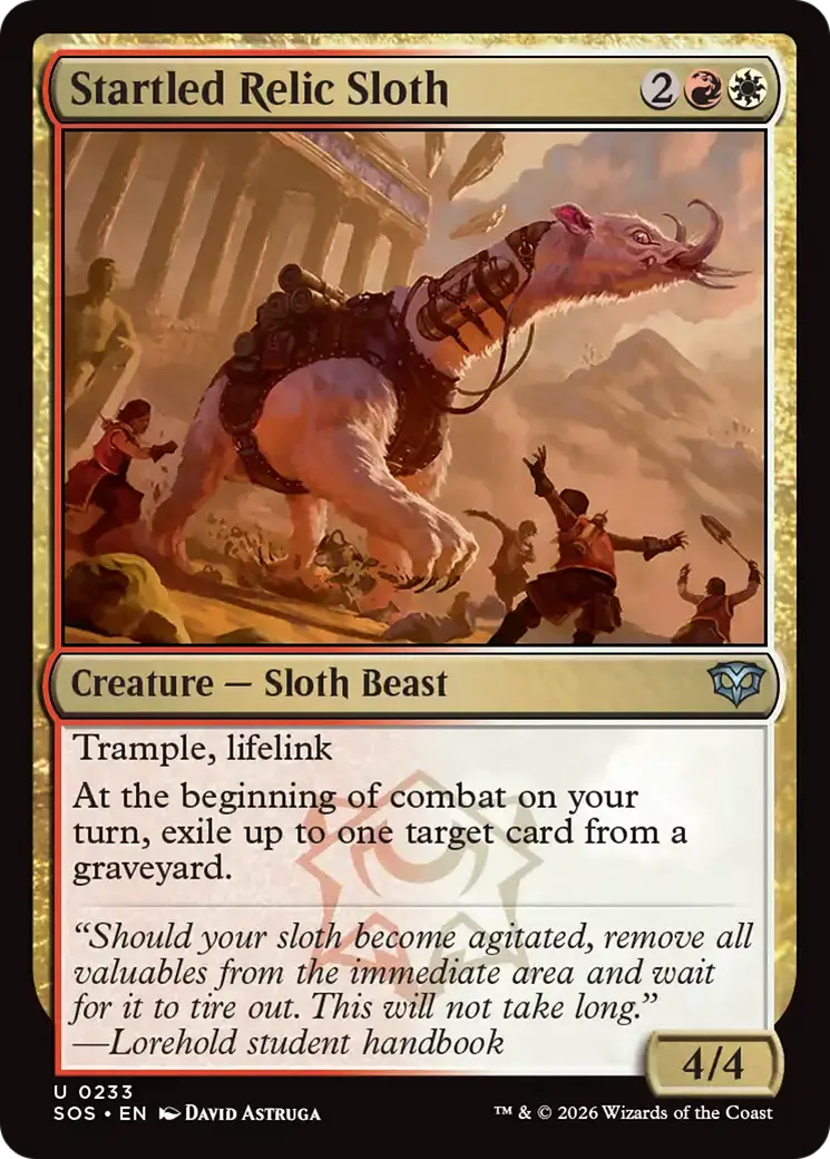 Startled Relic Sloth [Secrets Of Strixhaven] 1