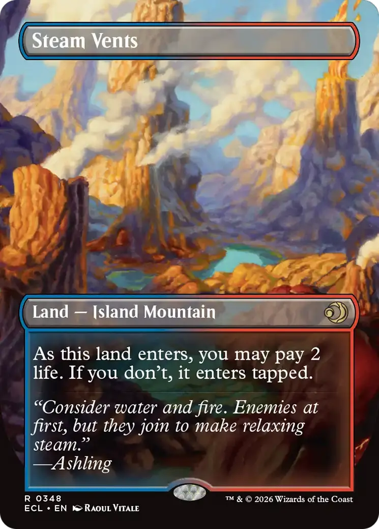 Steam Vents (Borderless) [Lorwyn Eclipsed] 1