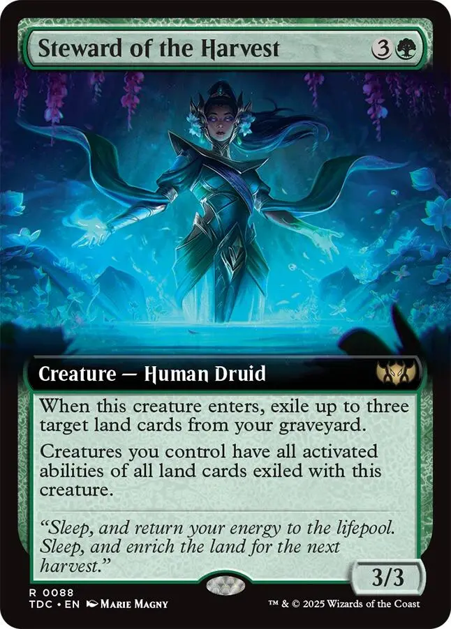 Steward Of The Harvest (Extended Art) [Tarkir: Dragonstorm Commander] 1