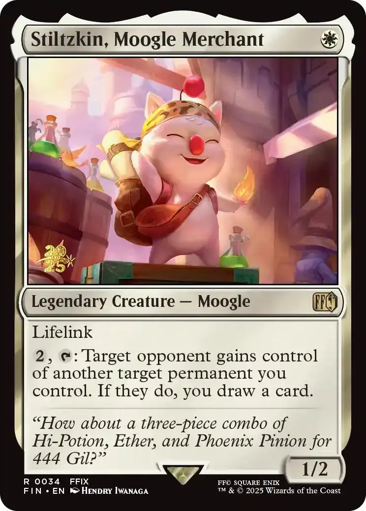 Stiltzkin, Moogle Merchant [Final Fantasy Prerelease Promo] 1