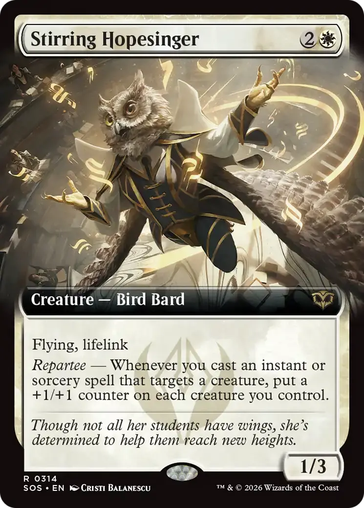 Stirring Hopesinger (Extended Art) [Secrets Of Strixhaven] 1