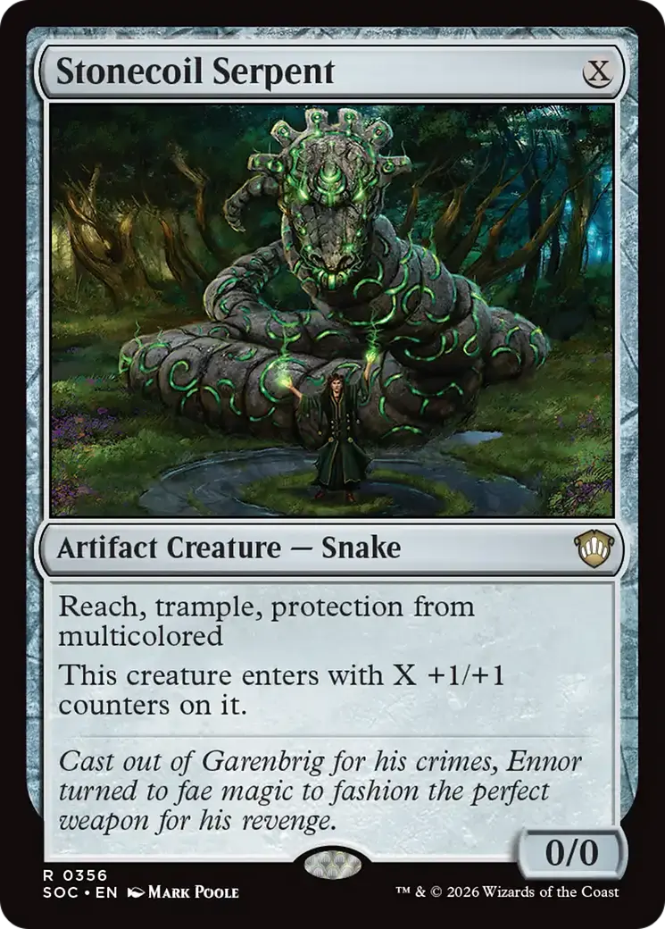 Stonecoil Serpent [Secrets Of Strixhaven Commander] 1