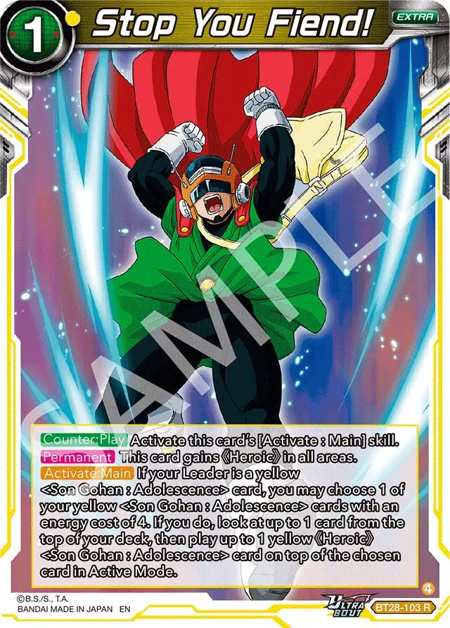 Stop You Fiend! (Bt28-103) [Prismatic Clash] 1