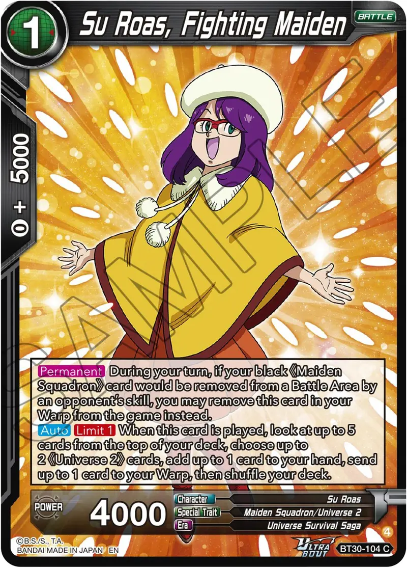Su Roas, Fighting Maiden (Bt30-104) [Three Glorious Fighters] 1