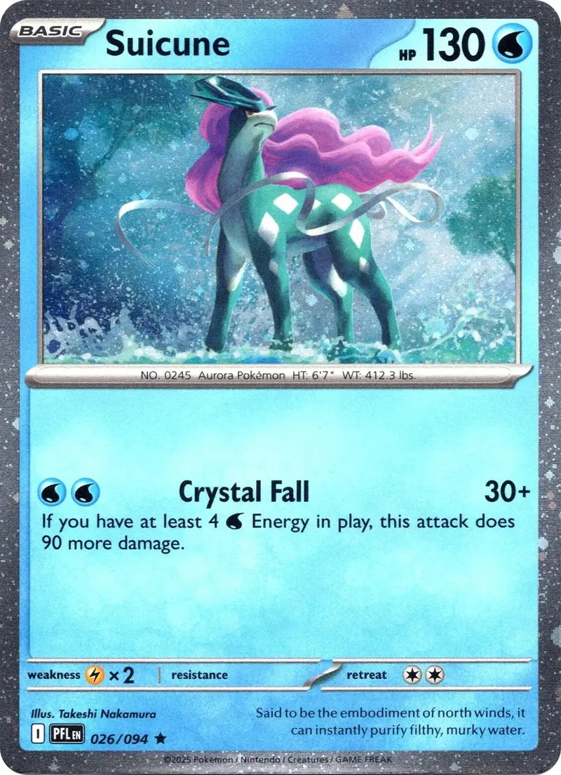 Suicune (026/094) (Cosmos Holo) [Miscellaneous Cards] 1
