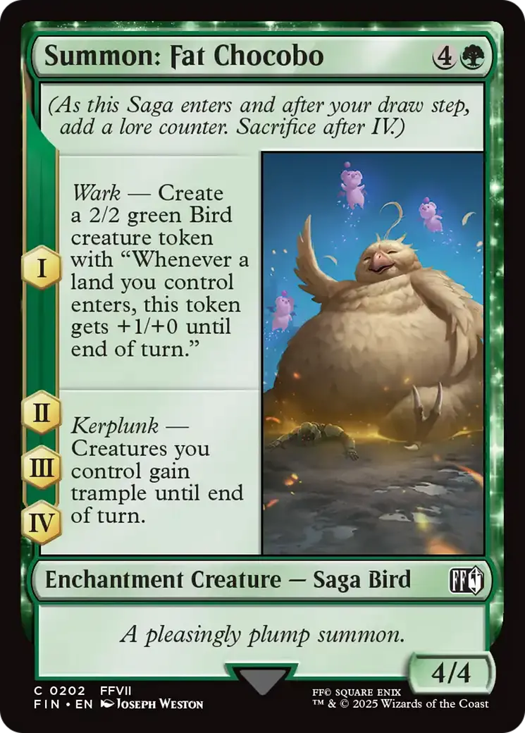 Summon: Fat Chocobo [Final Fantasy] 1