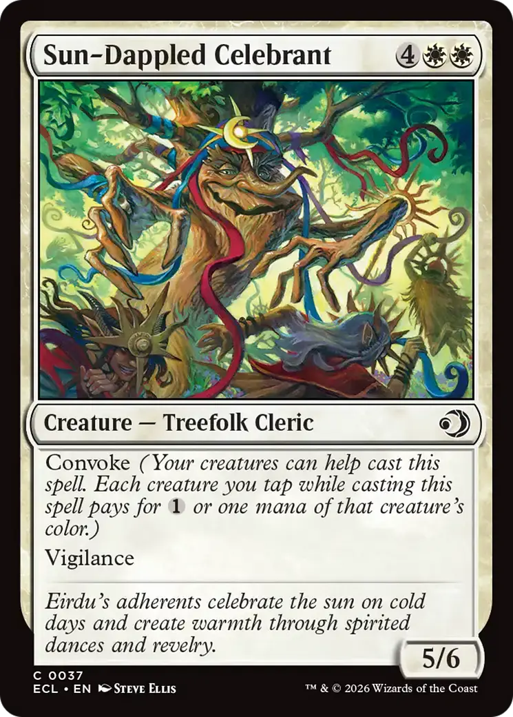 Sun-Dappled Celebrant [Lorwyn Eclipsed] 1